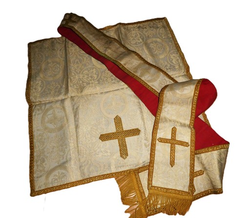 Priesterstola und kelchvelum - und,