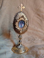 Reliquiar Messing vergoldet