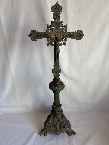 Großes antikes altarkreuz - antikes,