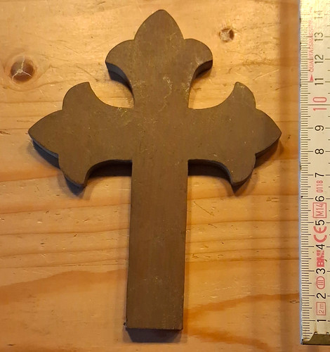 Holzkreuz braun altes - 1,